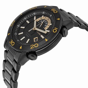 Seiko Superior Automatic Black Dial Black Ion-plated Stainless Steel Men's Watch SSA187