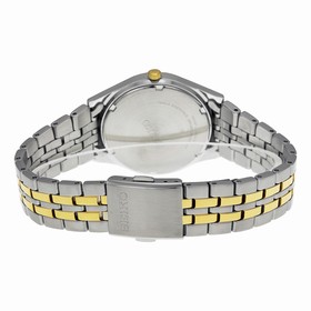 Seiko Two-tone Solar Charcoal Dial Men's Watch SNE042