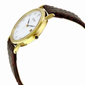 Seiko White Dial Gold-tone Men's Watch SKK700