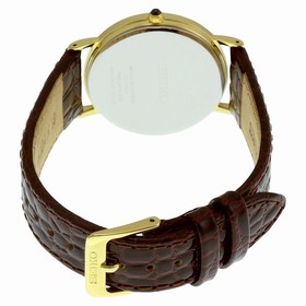 Seiko White Dial Gold-tone Men's Watch SKK700