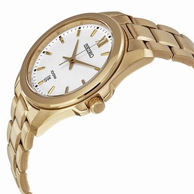 Seiko White Dial Gold-plated Men's Watch SGEG64