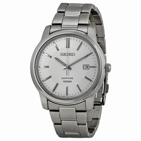Seiko White Dial Stainless Steel Men's Watch SGEH01P1