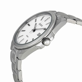 Seiko White Dial Stainless Steel Men's Watch SUR057