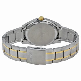 Seiko White Dial Two-tone Men's Watch SUR011