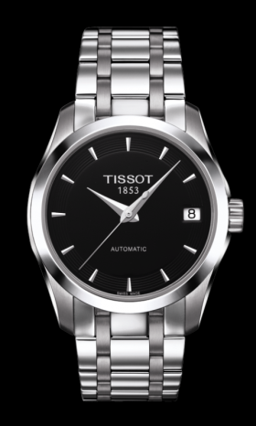 Tissot Couturier Automatic Ladies Black (T0352071105100)
