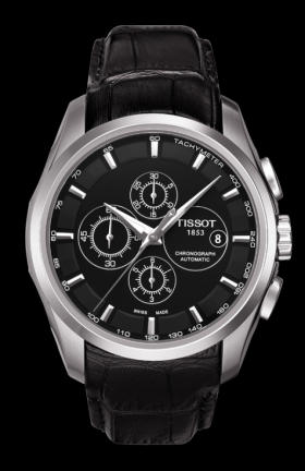 Tissot Couturier Automatic Chronograph Black / Strap (T0356271605100)