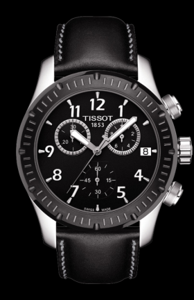 Tissot V8 Quartz Chronograph PVD Bezel Leather (T0394172605700)