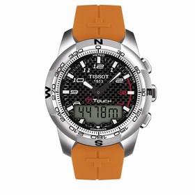 Tissot T-Touch II Orange Rubber Carbon (T0474204720701)