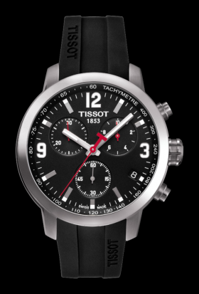Tissot PRC 200 Quartz Chronograph Black Rubber (T0554171705700)