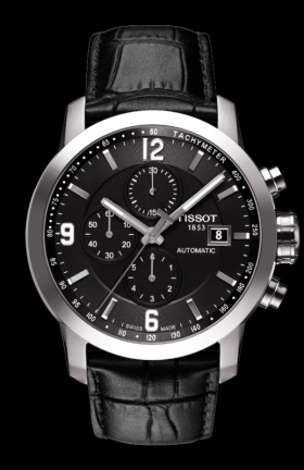 Tissot PRC 200 Automatic Chronograph Black Leather (T0554271605700)