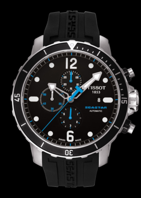 Tissot Seastar 1000 Automatic Chronograph Black Rubber (T0664271705700)