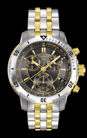 Tissot PRS 200 Quartz Chronograph Two Tone Grey (T0674172205100)