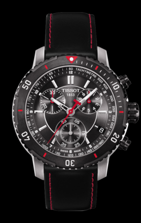 Tissot PRS 200 Quartz Chronograph PVD Bezel Strap (T0674172605100)