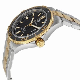 Tag Heuer Aquaracer Automatic Black Dial Two-tone Men's Watch WAK2122BB0835
