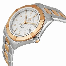 Tag Heuer Aquaracer Automatic Stainless Steel and 18kt Rose Gold Men's Watch WAP2150BD0839