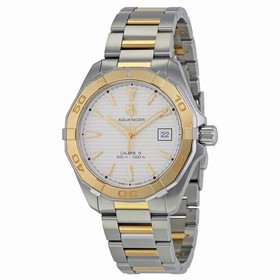 Tag Heuer Aquaracer Automatic White Dial Steel and 18kt Yellow Gold Men's Watch WAY2151.BD0912