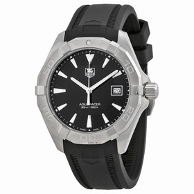 Tag Heuer Aquaracer Black Dial Black Rubber Men's Watch WAY1110.FT8021