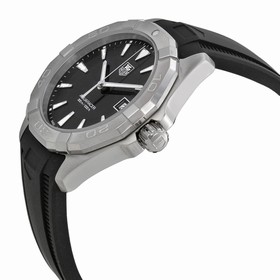 Tag Heuer Aquaracer Black Dial Black Rubber Men's Watch WAY1110.FT8021