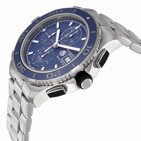 Tag Heuer Aquaracer Chronograph Blue Dial Stainless Steel Men's Watch CAK2112BA0833
