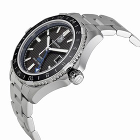 Tag Heuer Aquaracer GMT Automatic Black Dial Steel Men's Watch WAK211A.BA0830