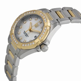 Tag Heuer Aquaracer Mother of Pearl Diamond Dial Ladies Watch WAY1453.BD0922