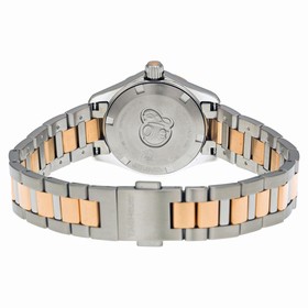 Tag Heuer Aquaracer White Dial 18kt Rose Gold Stainless Steel Ladies Watch WAP1450BD0837