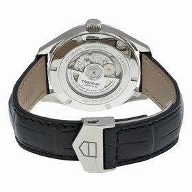 TAG Heuer Carrera Automatic Black Dial Black Leather Men's Watch WAR5010.FC6266