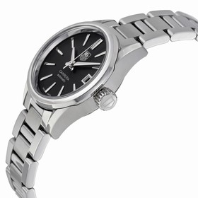 Tag Heuer Carrera Automatic Black Dial Stainless Steel Ladies Watch WAR2410.BA0776