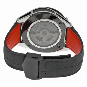 Tag Heuer Carrera Automatic Chronograph Black Dial Black Leather Men's Watch CAR2C12FC6327