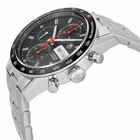 Tag Heuer Carrera Automatic Chronograph Black Dial Stainless Steel Men's Watch CV201AHBA0725