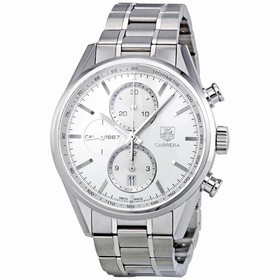Tag Heuer Carrera Automatic Chronograph Silver Dial Stainless Steel Men's Watch CAR2111.BA0720