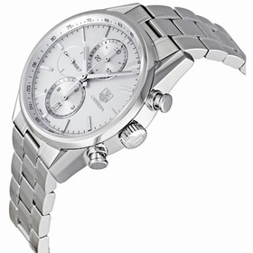 Tag Heuer Carrera Automatic Chronograph Silver Dial Stainless Steel Men's Watch CAR2111.BA0720