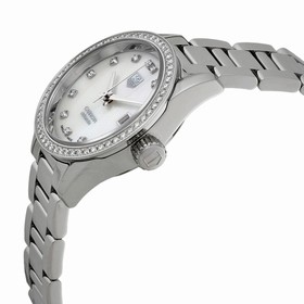 Tag Heuer Carrera Automatic Mother of Pearl Diamond Dial Stainless Steel Ladies Watch WAR2415.BA0770