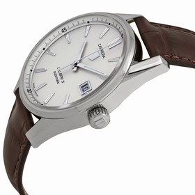 Tag Heuer Carrera Automatic Silver Dial Brown Leather Men's Watch WAR211BFC6181