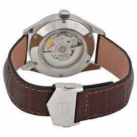 Tag Heuer Carrera Automatic Silver Dial Brown Leather Men's Watch WAR211BFC6181
