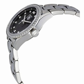 Tag Heuer Carrera Black Dial Diamond Ladies Watch WV1412BA0793