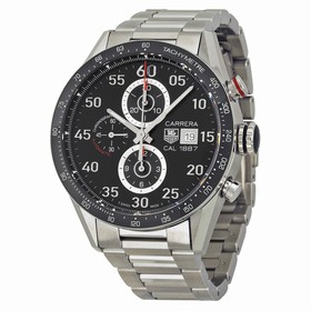 Tag Heuer Carrera Black Dial Stainless Steel Automatic Chronograph Men's Watch CAR2A10.BA0799