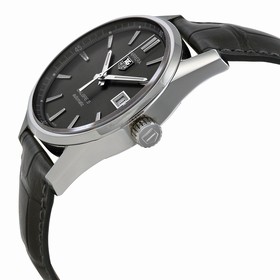 Tag Heuer Carrera Calibre 5 Anthracite Dial Leather Men's Watch WAR211CFC6336