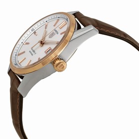 Tag Heuer Carrera Calibre 5 Silver Dial Brown Leather Men's Watch WAR215DFC6181