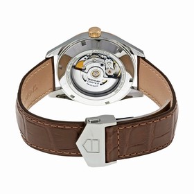 Tag Heuer Carrera Calibre 5 Silver Dial Brown Leather Men's Watch WAR215DFC6181