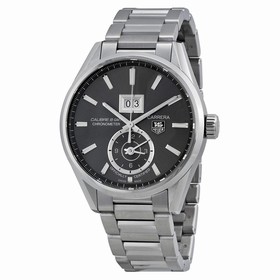Tag Heuer Carrera Calibre 8 GMT Grey Dial Stainless Steel Men's Watch WAR5012BA0723