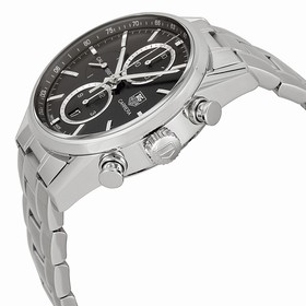 Tag Heuer Carrera Chronograph Automatic Black Dial Stainless Steel Men's Watch CAR2110.BA0724