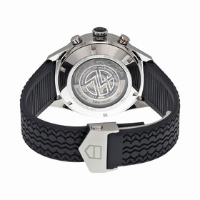 Tag Heuer Carrera Chronograph McLaren Mercedes Calibre 1887 White Dial Black Rubber Men's Watch CAR2A12FT6033