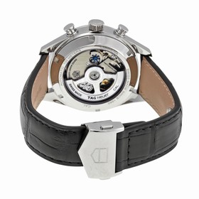 Tag Heuer Carrera Chronograph Silver Dial Automatic Leather Men's Watch CAR2111.FC6266