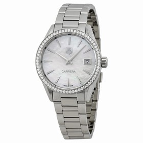 TAG Heuer Carrera Mother of Pearl Dial Stainless Steel Ladies Watch WAR1315BA0773