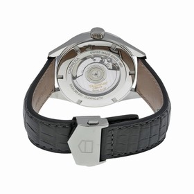 Tag Heuer Carrera Twin Time Anthracite Dial Grey Alligator Leather Men's Watch WAR2012.FC6326