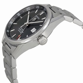 Tag Heuer Carrera Twin Time Calibre 7 Anthracite Dial Stainless Steel Men's Watch WAR2012.BA0723