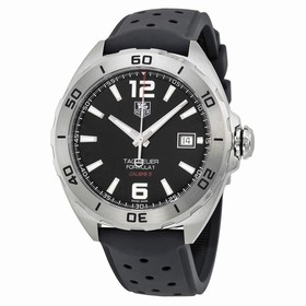 Tag Heuer Formula 1 Automatic Black Dial Black Rubber Men's Watch WAZ2113FT8023