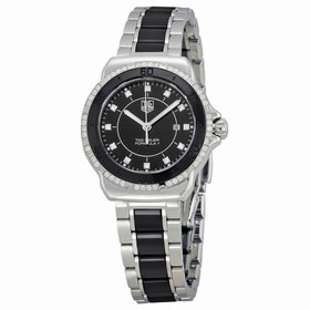 Tag Heuer Formula 1 Black Dial Steel and Ceramic Ladies Watch WAH1312.BA0867