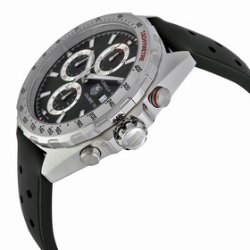 Tag Heuer Formula 1 Chronograph Automatic Black Dial Black Rubber Men's Watch Caz2010ft8024